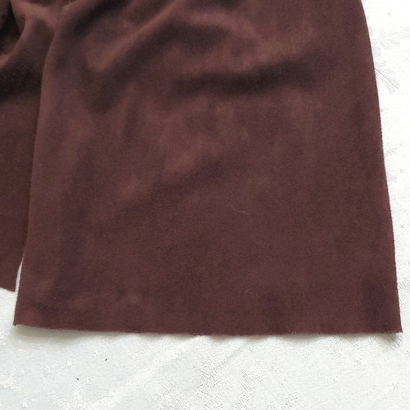 Uniform John Paul Richard Brown Soft Faux Suede Lace-Up Top 1X (see description) - Picture 7 of 10